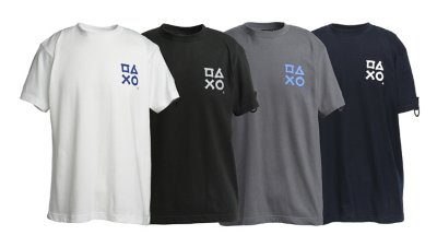 筆文字プリント Tシャツa Playstation Playstation