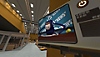 Captura de tela de Budget Cuts Ultimate mostrando um jornalista robô aparecendo numa TV