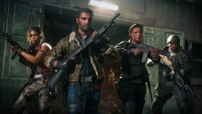 modo zombis por rondas de Call of Duty Black Ops 6 - personajes con fusiles