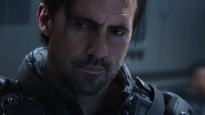 A close-up of David Mason's face.