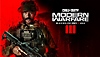 빨간색과 검은색 배경의 캡틴 프라이스를 보여주는 Call of Duty Modern Warfare 3 아트