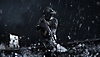 Call of Duty: Modern Warfare III – zrzut ekranu przedstawiający operatora ze sprzętem taktycznym idącego z opuszczoną bronią