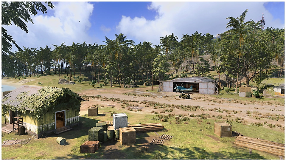 Call of Duty Warzone, Caldera, captura de pantalla de la pista de aterrizaje