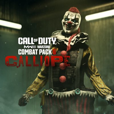 Kampfpaket von Call of Duty Modern Warfare III Warzone, das einen Clown zeigt