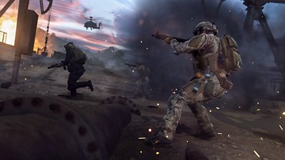 Call of Duty: Warzone 2.0 screenshot showing soldiers in combat