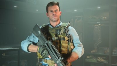 Call of Duty: Modern Warfare II screenshot showing Commander Graves holding an assault rifle