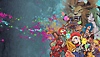 Arte guía de Capcom Fighting Collection mostrando una selección de personajes
