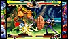 Capture d'écran de Capcom Fighting Collection - une scène de combat opposant deux personnages