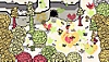 Captura de ecrã de Chicory: A Colorful Tale da personagem principal a pintar uma floresta
