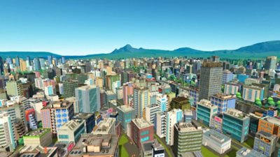 Cities VR screenshot showing a cityscape