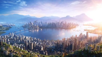 Promokuvitusta pelistä Cities: Skylines II