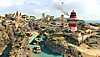 Call of Duty Warzone - captura de ecrã que mostra o novo mapa Fortune's Keep com um farol vermelho e branco