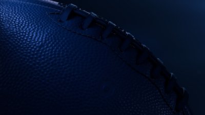 EA Sports College Football 26 - fundo que mostra uma bola sob uma luz azul