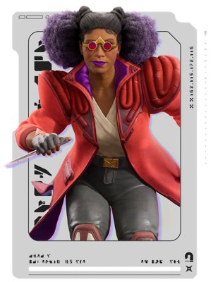 Portrait of Concord character Bazz