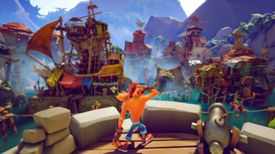 Crash Bandicoot 4: It's About Time - capture d'écran de lancement