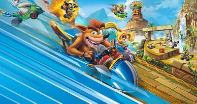 Arte promocional de Crash Team Racing Nitro-Fueled