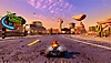 Crash Team Racing Nitro-Fueled – snímek obrazovky ze hry v Dingo Canyon