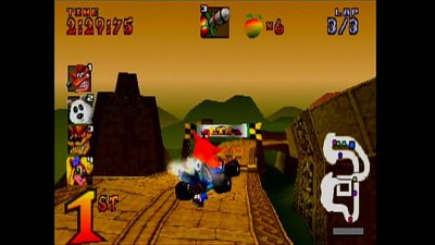 Crash Team Racing – Papu's Pyramid – снимок игрового процесса
