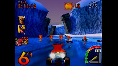 Crash Team Racing Polar Pass – posnetek zaslona igranja