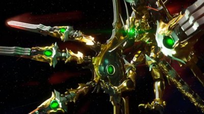 Captura de pantalla de Crisis Core Final Fantasy VII Reunion que muestra la invocación de Bahamut