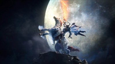 Crisis Core -Final Fantasy VII- Reunion - Capture d'écran montrant l'invocation d'Odin