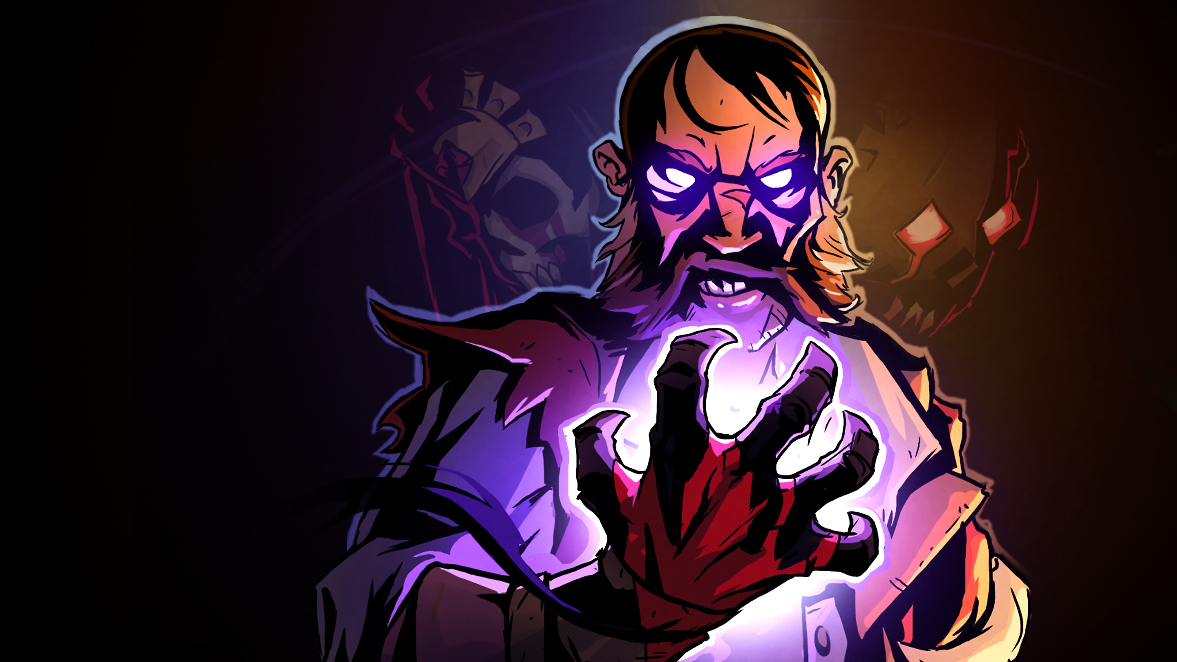 Curse of the Dead Gods hero artwork featuring a character raising a glowing fist
