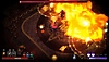 Captura de pantalla de Curse of the Dead Gods que muestra mecánicas de combate