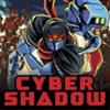 《Cyber Shadow》主题宣传海报，展示了主角“暗影”的手绘图。