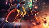 Cyberpunk 2077 Edgerunners key artwork showing two characters points weapons