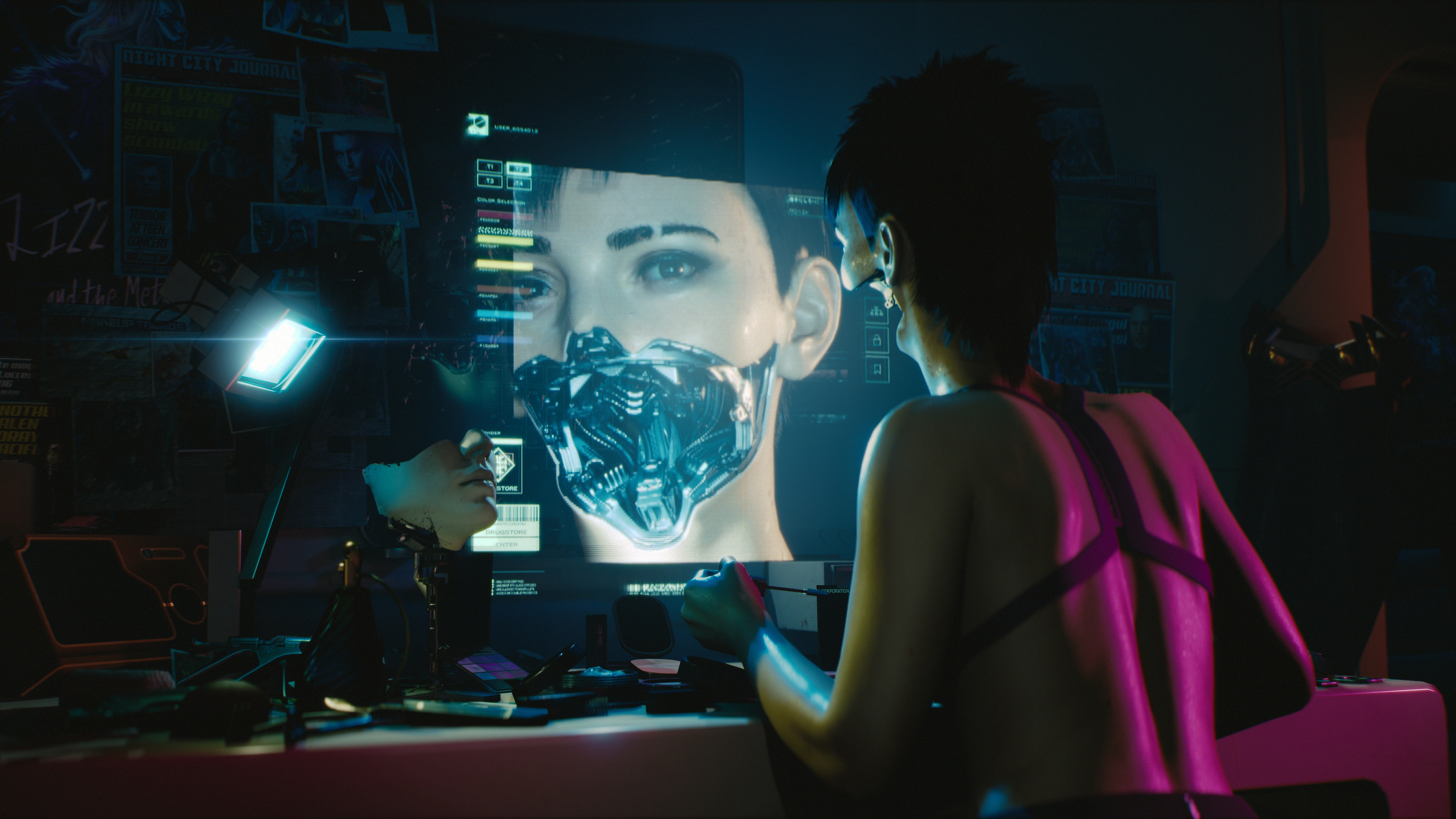 Cyberpunk 2077 - Créez votre propre Cyberpunk - Capture d'écran des éléments principaux
