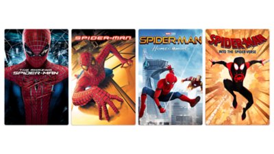 Benutzeroberfläche von Sony Pictures Core, die eine Auswahl an Filmen zeigt.