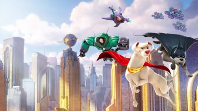 Grafika banneru hry DC League of Super-Pets: The Adventures of Krypto and Ace