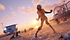 베니스 비치에서 인라인스케이트를 탄 여자 좀비를 보여주는 Dead Island 2 스크린샷