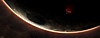 Dead Space – grafika banneru zobrazující vesmírnou loď plující před planetou