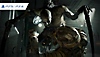 لقطة شاشة من Dead Space يظهر بها مخلوق يشبه البشر مشوه يهاجم رجلاً يرتدي بذلة فضائية.