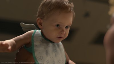 Capture d'écran de Death Stranding 2: On the Beach – un bébé