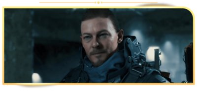 Capture d'écran de Sam Bridges dans Death Stranding