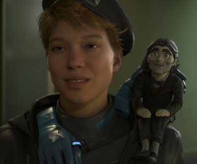 Image showing Fragile with Dollman on her shoulder