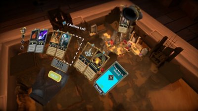 Demeo: снимок игрового процесса, на котором игрок разглядывает карты
