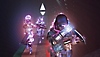 Istantanea della schermata di Destiny 2: La Forma Ultima che mostra tre guardiani che si lanciano in battaglia