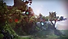 Captura de ecrã de Destiny 2: The Final Shape com dois fantasmas gigantes incrustados numa rocha
