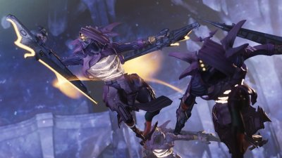 Destiny 2: The Final Shape screenshot showing two aliens leaping into battle
