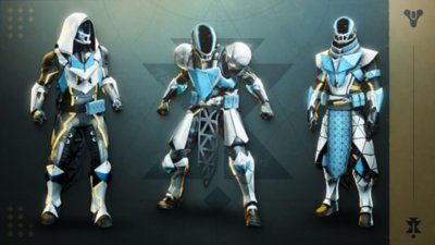 Destiny 2 Ash and Iron screenshot showing three new character customization options in blue 