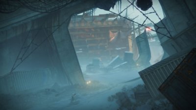 Destiny 2 Ash and Iron screenshot showing a smoky industrial environment 