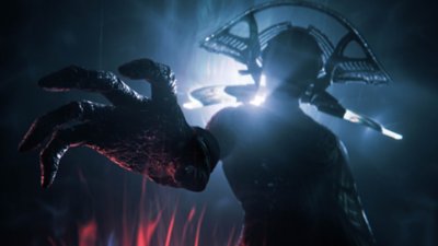 Destiny 2 screenshot showing a shadowy clawed figure