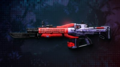 Skjermbilde fra Destiny 2 av den nye Red Death Exotic Pulse Rifle.