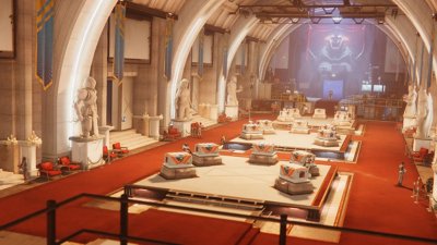 Screenshot aus Destiny 2: Ins Licht, der die Halle der Champions zeigt.