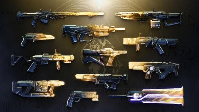 Captura de pantalla de Destiny 2 Hacia la Luz que muestra las armas disponibles en el evento Hacia la Luz