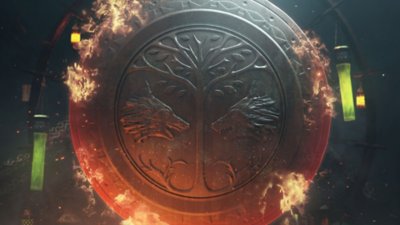 لقطة شاشة للعبة Destiny 2 تعرض حارسًا يُطلق النار من سلاح بنمط قاذفة القنابل على الأعداء