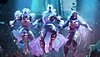 Destiny 2 Season of the Deep screenshot showing Guardians floating underwater